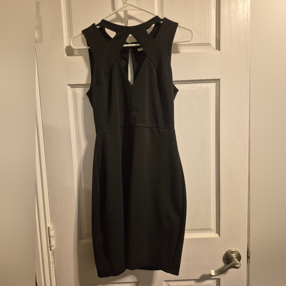 Charlotte Russe Black Backless Dress